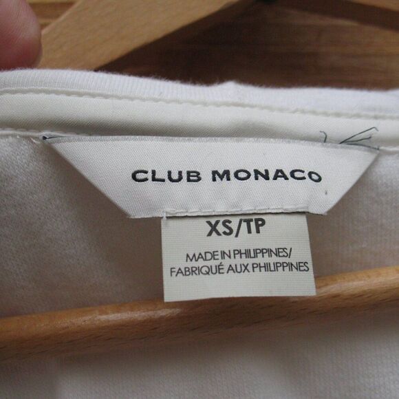 Club Monaco Terry Hoodie Pullover Top - Picture 9 of 10